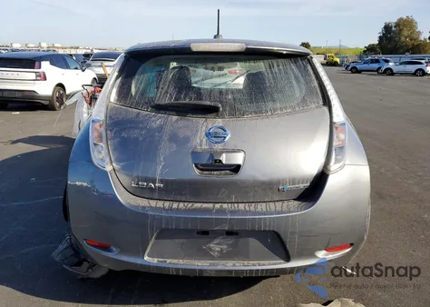 2016 Nissan Leaf S z USA, uszkodzony, nr VIN 1N4AZ0CP2GC302388